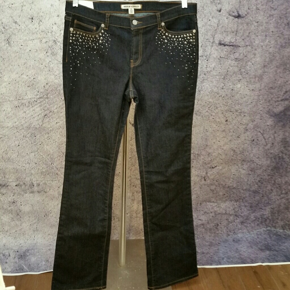 Nwt Andrew Charles jeans size 30 R slim boot